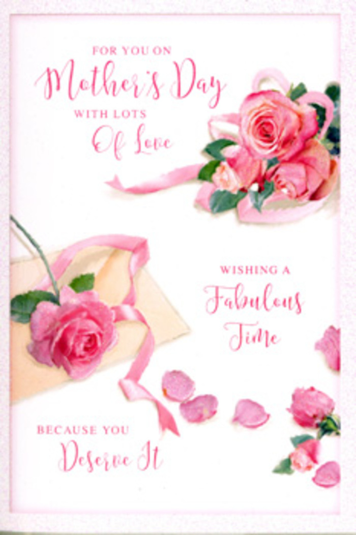 In this Mother's Day card design, the roses appear as if freshly gathered from a romantic riverside garden near Hackney Marshes and carefully laid against a clean, white page. A generous cluster of pink blooms anchors the composition, with each rose painted or printed in exquisite detail: outer petals tinged with delicate blush, inner petals deepening to rich rose pink, forming layered spirals that seem almost three-dimensional. A few smaller blossoms nestle close by, while the scattered petals around them bring a sense of movement and spontaneity, like those that naturally drop during the final tweaks of a bouquet in a local flower studio. A slender, pastel ribbon weaves gracefully through the thickest part of the flowers, its soft curves and slight twist suggesting a satin texture that would feel smooth and cool to the touch. The ribbon's path guides the eye from one corner of the image to the other, echoing the gently meandering course of the River Lea beside the marshes. Surrounding and partly overlaying this floral tableau is a Mother's Day greeting set in swirling, elegant script, the lettering spacious and organic, following the contours of petals and gaps between flowers. The background is bright yet gentle, without harsh contrast, creating the impression of light filtered through a thin veil of cloud or sheer curtain-a restful ambiance that suits the tenderness of the occasion. Subtle highlights along the petal edges make the roses seem quietly luminous, like blooms caught in early-morning light. Together, the roses, ribbon, and calligraphy form a visual expression of gratitude and love, embodying the same thoughtful care that goes into choosing and sending fresh flowers to mums around Hackney Marshes on their special day.